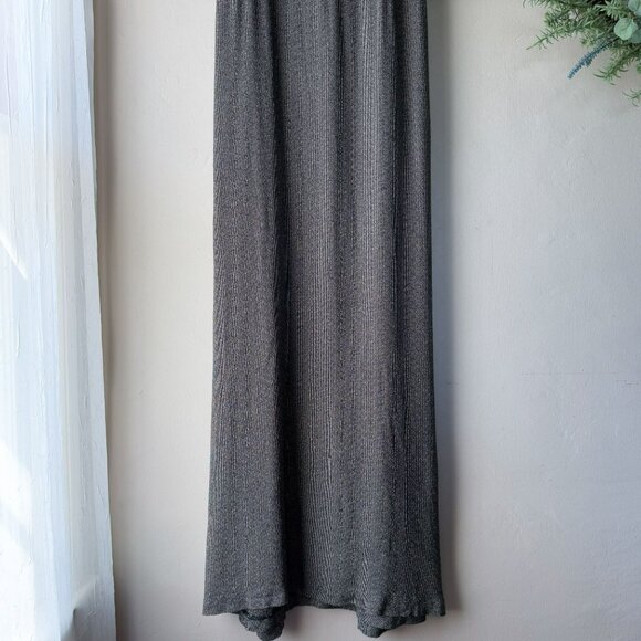 Vintage 90s Black White Daisy Floral Print Maxi Dress - Picture 3 of 13